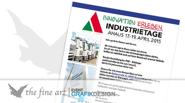 Einladung Arends Transporte - The Fine Art Gronau